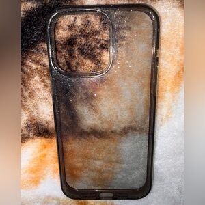 Clear Black Glitter iPhone 13 Pro Max Case